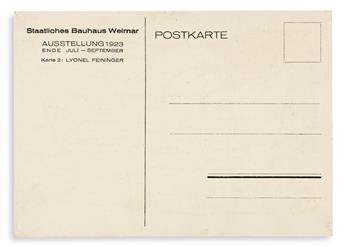 FEININGER, LYONEL. Bauhaus Ausstellung Juli - Sept. 1923 Weimar. Weimar: Staatliches Bauhaus, 1923.